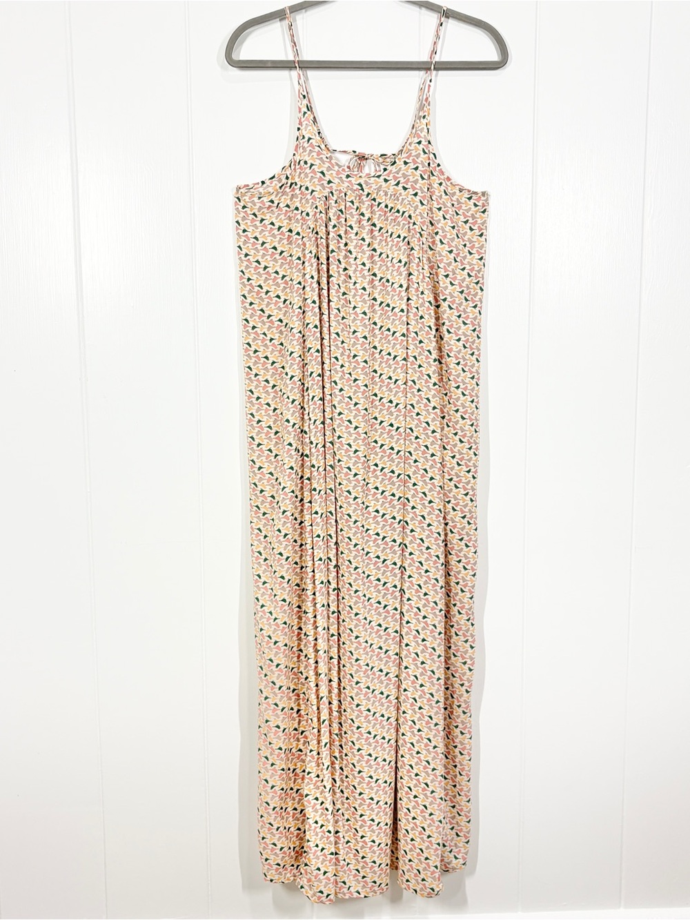 Mbiscuit Bird Animal Print Strappy Maxi Dress Size Medium Whimsy Relaxed
